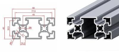 45x90 Sigma Profil 10 Kanal Ultra Hafif Tip